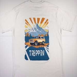 Ford Men's Bronco Short Sleeve Graphic T Shirt White - Size Medium